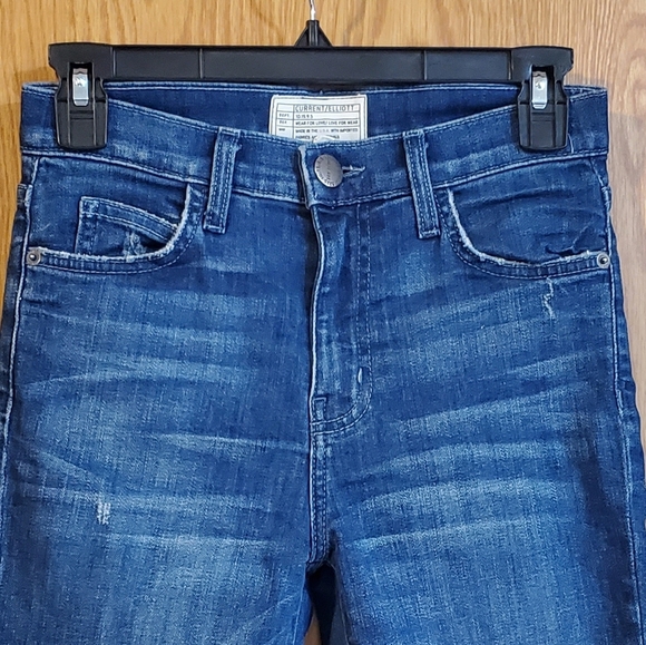 Current/Elliott The super highwaist ankle skinny jeans Sahara Destroy - Picture 4 of 13